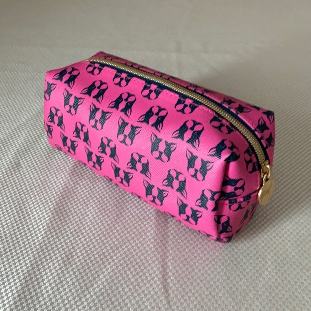 Dabney Lee  French Bulldogs Zippered Clutch Makeup Organizing  Bag | 7X3X3 in
